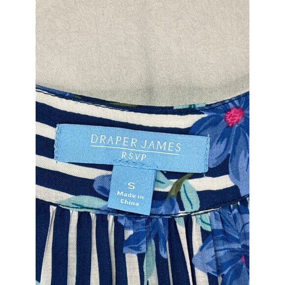 Draper James RSVP Womens Floral Striped Shift Dress Size S New Without Belt - Picture 7 of 10